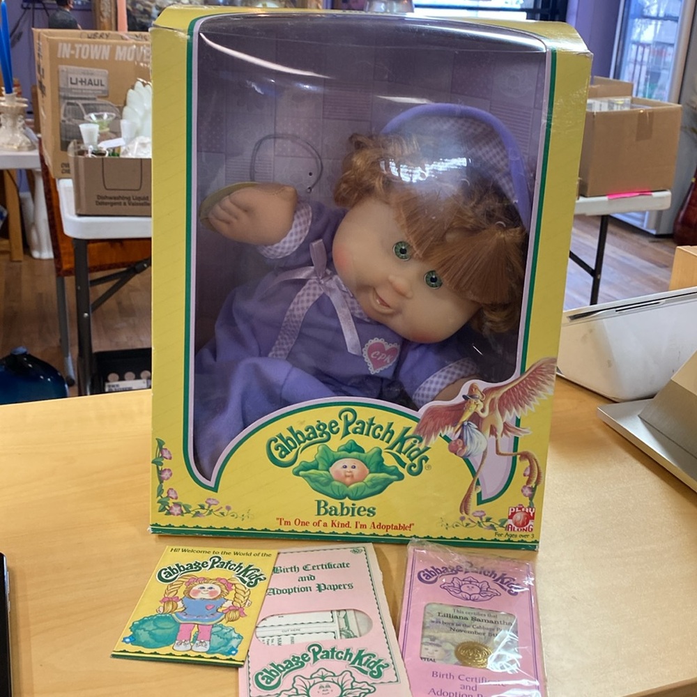 Cabbage Patch Kids Baby Doll in Purple Outfit